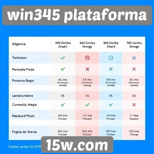 Vantagens e desvantagens da win345 em comparação a concorrentes